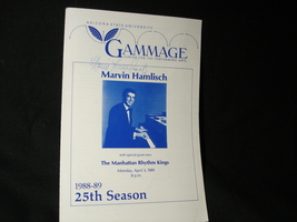 Marvin Hamlisch Autograph 1989 ASU Gammage Program w/Manhattan Rhythm Kings - £35.31 GBP