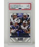 2015 Panini Score #1 Gray  / Gronkowski / Ninkovich / Brady Team Leaders... - $2,793.12 MXN