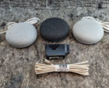 Works Great 3 x Google Home Mini Smart Speaker (HOA) - Chalk/Black (1E) - £31.31 GBP