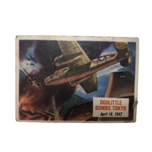1954 Topps Scoop Set-Break # 34 Doolittle Bombs Tokyo Card World War II - £23.93 GBP