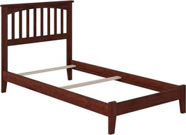 Afi Mission Traditional Bed With Open Footboard And Turbo Charger, Twin, Walnut - £291.75 GBP