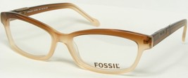 Fossil Bendigo OF2096 200 Brown Gradient Beige Eyeglasses Frame 52-16-135mm - £33.47 GBP