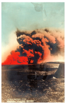 Kilauea Volcano Eruption Hawaii Volcano National Park Hawaii RPPC Postcard - $7.39