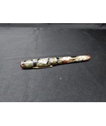 Old ONWARD Marbled Green Black Red Fountain Pen Celluloid Plastic Vintage - $19.82 CAD