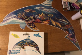 F.X.SCHMID Dolphin Dreams Marine Wildlife Puzzle 1000 pieces #98163 - £25.48 GBP
