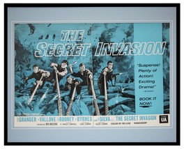 ORIGINAL Vintage 1964 Secret Invasion 16x20 Framed Industry Ad Stewart Granger - £116.76 GBP