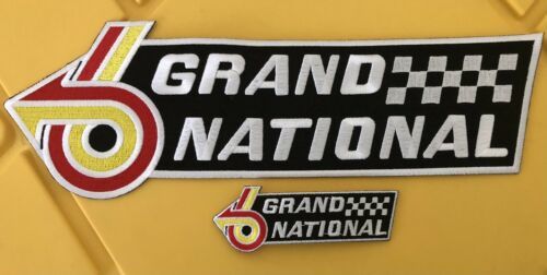 MIKEY'S 12X4" GRAND NATIONAL SEW/IRON ON EMBROIDERED PATCH TURBO V6 INTERCOOLED - $20.00