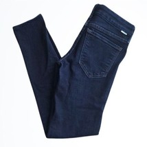 Mother Dark Wash The Looker Lower Rise Skinny Blue Jeans Size 26 Waist 28 Inches - £67.75 GBP