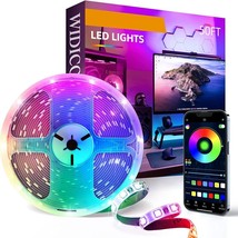 LED Lights for Bedroom,50ft LED Strip Lights,Music Sync,Bluetooth LED Lights - £13.79 GBP