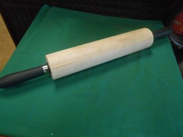 Great Wood ROLLING PIN with Rubber Handles  21&quot; - £15.23 GBP