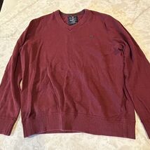 SIZE LARGE American Eagle Outfitters Jegging Sweater. RED. LONG CASUAL - $12.88