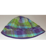 NEW! GIRLS THE CHILDREN&#39;S PLACE PURPLE W/ SILVER PLAID BUCKET HAT   SIZE... - $230.43 MXN