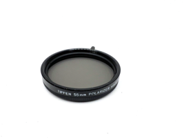 TIFFEN 55mm Polarizer Filter, Screw Mount, Set in Rotating Ring with Tiny Handle - $9.89