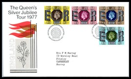 1977 UK GB Cover-Queen&#39;s Silver Jubilee Tour, North East Counties, Cleveland P4  - £2.37 GBP