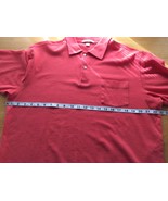 #S6 Peter Millar Sz L Peru Cotton Salmon Pink Short Sleeve Polo Shirt - £8.20 GBP