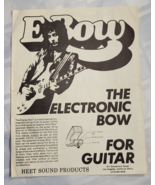 EBOW THE ELECTONIC BOW FOR GUITAR PAPER SHEET ADVERTISING JIMMY PAGE VIN... - £19.74 GBP