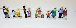 6 Exclusively for Lemax Mini Figures Mom and Child Christmas Village Pos... - $35.90 CAD