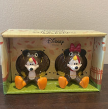 Disney Mickey and Minnie Mouse Thanksgiving Turkey Ceramic Salt Pepper Shakers - £27.95 GBP