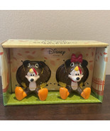 Disney Mickey and Minnie Mouse Thanksgiving Turkey Ceramic Salt Pepper S... - £27.35 GBP