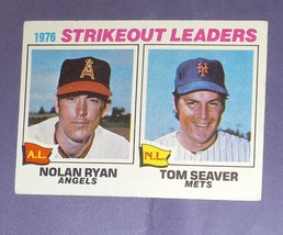 1977 Topps Strikeout Leaders #6 Tom Seaver / Nolan Ryan - $7.70