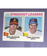 1977 Topps Strikeout Leaders #6 Tom Seaver / Nolan Ryan - $10.56 CAD