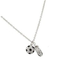 ACCESSORIES Soccer Ball and Sneaker Sports Charm - $40.38