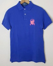 Polo Ralph Lauren Mens Blue Shirt Short Sleeve Large Logo Y2k Preppy HAS... - $15.07 CAD