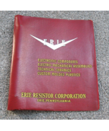 ERIE Resistor Corp Catalog Binder Red Embossed Silver Logo USED Fair Con... - £8.96 GBP