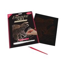 Royal &amp; Langnickel Copper Engraving Art A4 Size Hawks Designed Painting ... - $17.00