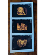 REAL US PAPER Fake Prank Custom Positive Pregnancy 3D COLOR Ultrasound S... - $99.00