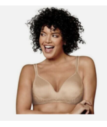 PLAYTEX LOVE MY CURVES WIRELESS Smooth BALCONETTE BRA Beige 42DDD LIGHTLY LINED - $13.99