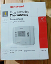 Honeywell 1-Week Programmable Thermostat RTH221B1021 White New Sealed - $24.75