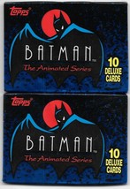Batman The Animated Series Trading Cards 2 FACTORY SEALED Card Packs 1993 Topps - £11.56 GBP