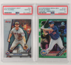 Lotto Di 2 PSA 10 Graded 2019 Bowman&#39;s Best/Mega Box Pete Alonso Basebal... - $209.86