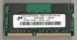 Micron MT16LSDF6464HG-133B2 C2 Oder D2 PC133 CL3 512MB Sodimm (für Notebook Nur - £57.91 GBP