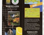 The Wonderful World of Wheels Inn Brochure Chatham Ontario Canada 1970&#39;s - $17.82