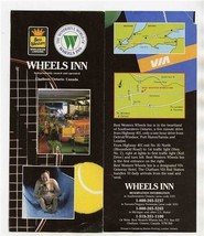 The Wonderful World of Wheels Inn Brochure Chatham Ontario Canada 1970&#39;s - £14.07 GBP