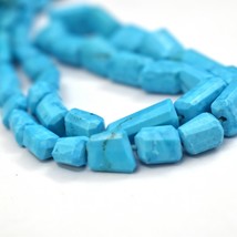 Natural Green Turquoise 15x10mm Nuggets Shape Gemstone Beads 15&quot; Strand ... - £154.27 GBP