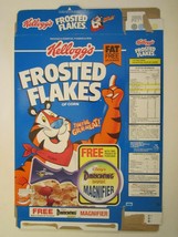 1993 MT Cereal Box KELLOGG&#39;S Frosted Flakes DARKWING MAGNIFIER OFFER [Y1... - £11.51 GBP