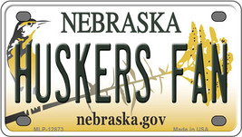 Huskers Fan Nebraska Novelty Mini Metal License Plate Tag - $14.95