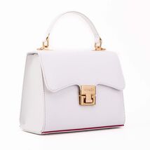 The Ege White Leather Handbag image 1
