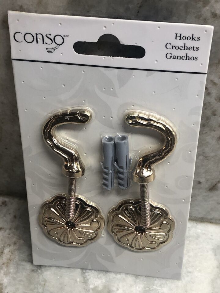 ShipN24Hours. New-Bed Bath &amp; Beyond Conso set of 2 Hooks. - $18.69