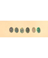 Lot 6 Australian Black Opal Triplet 5x7mm Oval Gemstone / Nice mix - $43.03 CAD