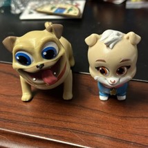 2 Disney Puppy Dog Pals Keia and Rolly Pug Figures - £7.77 GBP