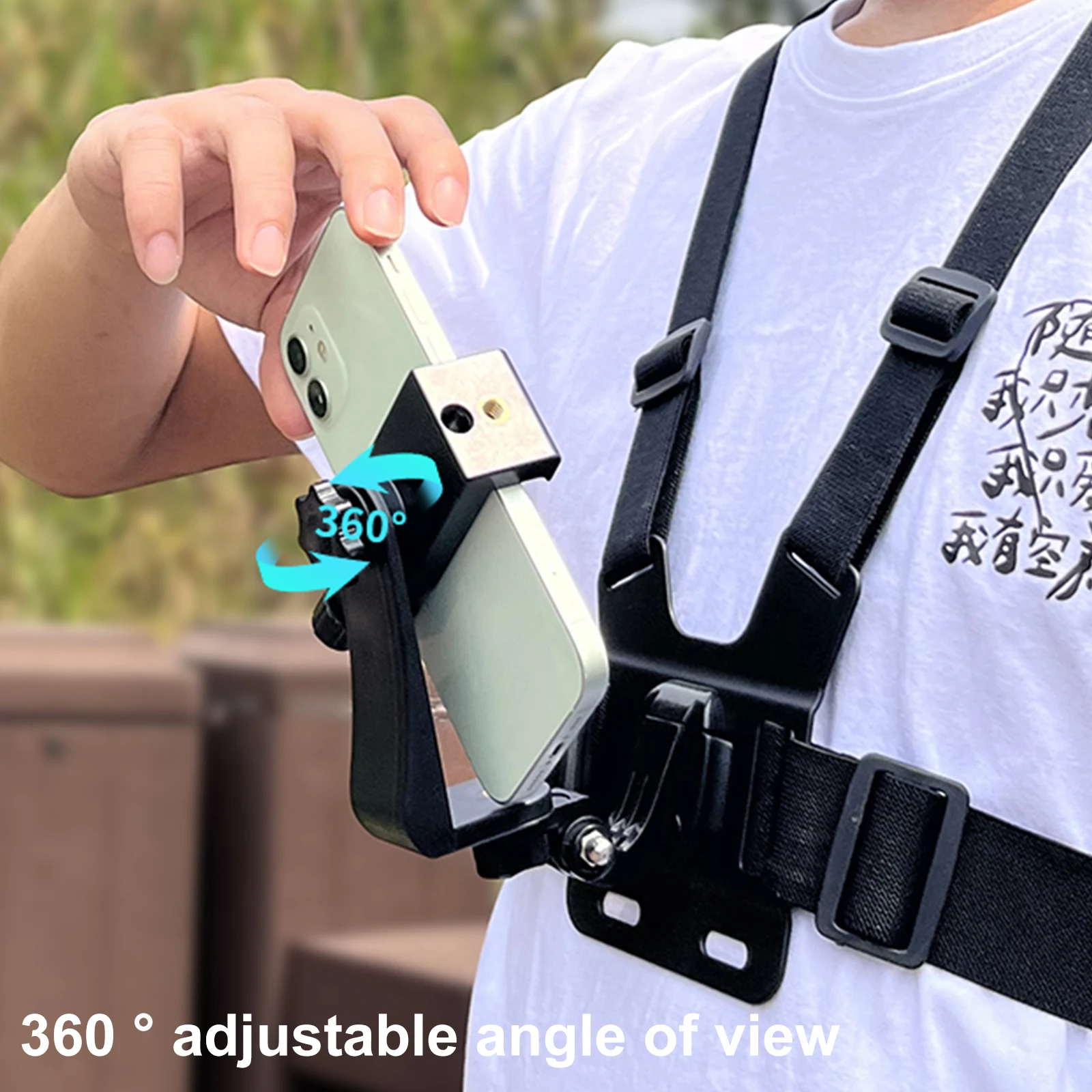 2023 Hot Sale Mobile Phone Chest Strap Mounting Holder First-angle Video Bracket - £16.41 GBP