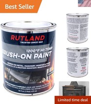 1200°F Heat-Resistant Flat Black Paint, 16 Oz - Perfect for Grills &amp; Stoves - $728.59 MXN