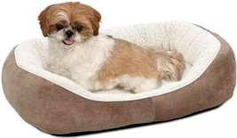 MidWest Quiet Time Boutique Cuddle Bed for Dogs Taupe Small - 1 count MidWest Qu - £51.35 GBP