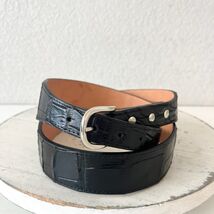 Rod Patrick Boots Mens Western Belt 1.5 in Taper 34 Genuine Black Caiman... - $292.05