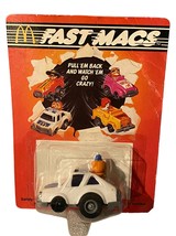 1985 MCDONALDS FAST MACS PULL BACK Mayor McCheese RUNABOUT CAR Happy Mea... - £6.21 GBP