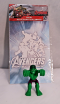 Incredible Hulk Green Action Figure Superhero Toy Marvel  Avengers Decal Lot - £6.71 GBP